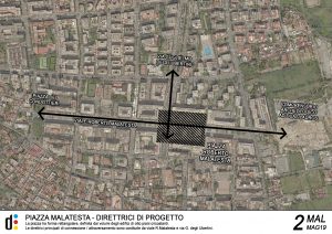 Studio preliminare per piazza Malatesta (tavola 2)